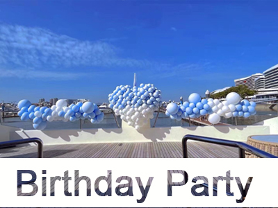 Notre fête d'anniversaire sur un yacht